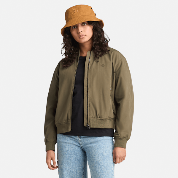 Timberland - Utility-Bomberjacke für Damen in Grün, Frau, Grün, Größe: L von Timberland