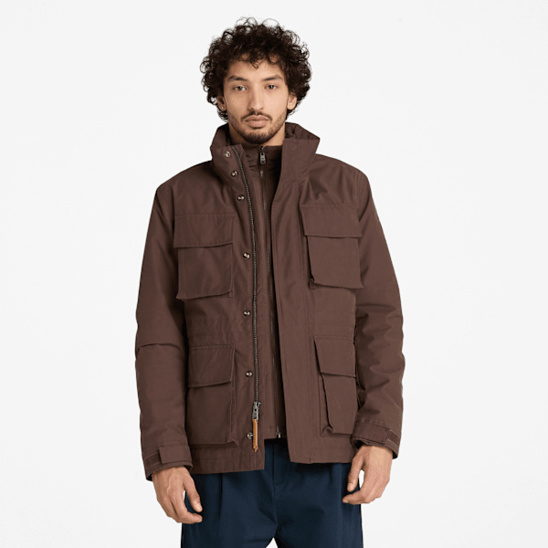 Timberland - Wasserdichte Abington 3-in-1-Jacke für Herren in Braun, Herren, Braun, Größe: 3XL von Timberland