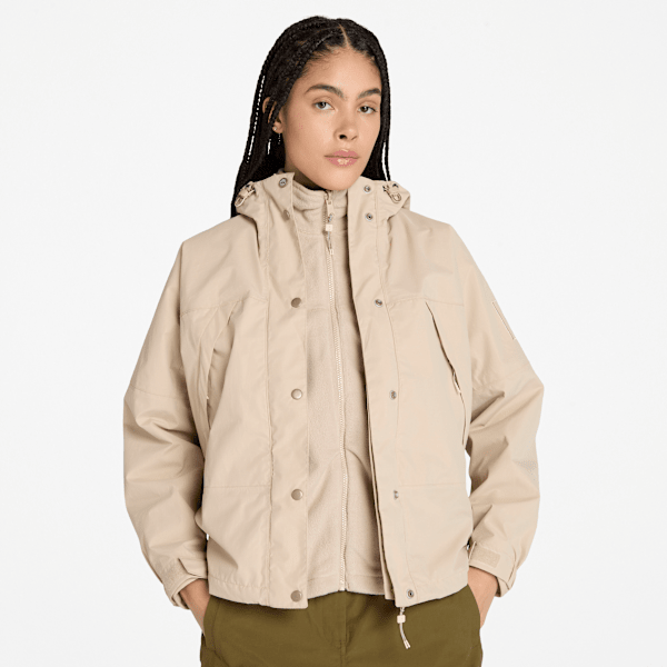 Timberland - Wasserdichte Winnick 3-in-1-Jacke für Damen in Beige, Damen, Beige, Größe: M von Timberland