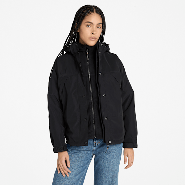 Timberland - Wasserdichte Winnick 3-in-1-Jacke für Damen in Schwarz, Damen, Schwarz, Größe: L von Timberland