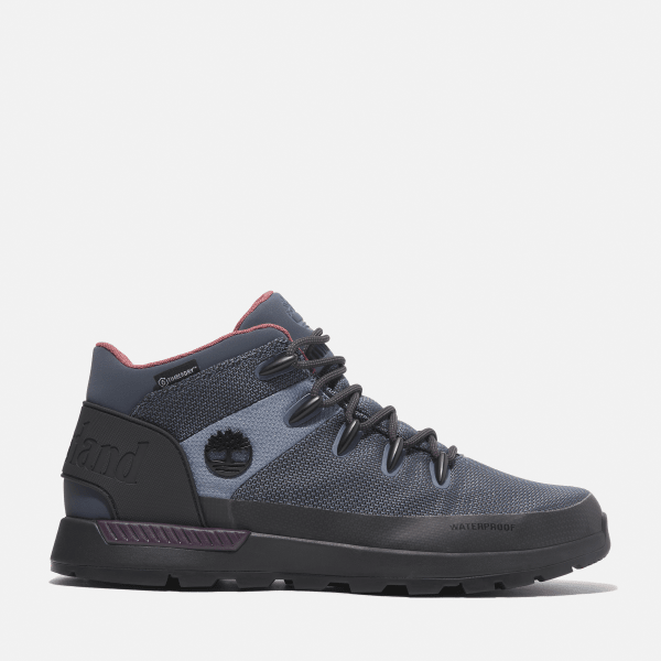 Timberland - Wasserdichter Sprint Trekker Mid Sneaker zum Schnüren für Herren in Blau, Mann, Blau, Größe: 45.5 Timberland - Wasserdichter Sprint Trekker Mid Sneaker zum Schnüren für Herren in Blau, Mann, Blau, Größe: 45.5 von Timberland