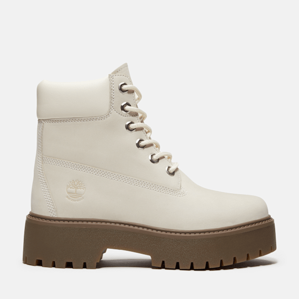 Timberland - Wasserdichter Stone Street 6-Inch-Boot mit Plattform für Damen in Grau, Damen, Grau, Größe: 36 von Timberland
