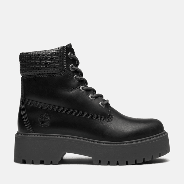 Timberland - Wasserdichter Stone Street 6-Inch-Boot mit Plattform für Damen in Schwarz, Damen, Schwarz, Größe: 36 von Timberland