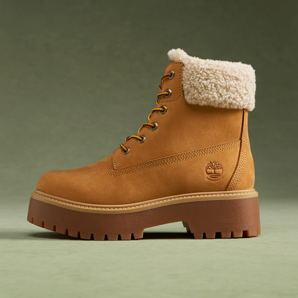 Timberland - Wasserdichter Stone Street Boot mit Plateausohle und warmem Futter für Damen in Gelb, Damen, Gelb, Größe: 39 von Timberland