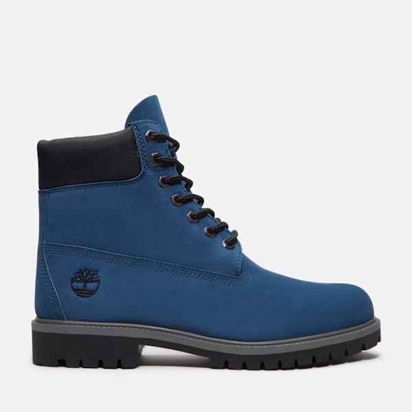 Timberland - Wasserdichter Timberland Heritage 6-Inch-Boot für Herren in Dunkelblau, Herren, Blau, Größe: 44.5 von Timberland