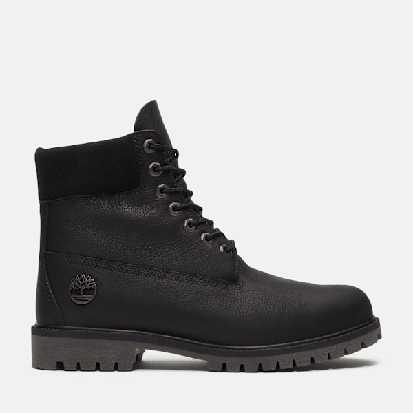 Timberland - Wasserdichter Timberland Heritage 6-Inch-Boot für Herren in Schwarz, Herren, Schwarz, Größe: 43.5 von Timberland