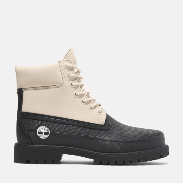 Timberland - Wasserdichter Timberland Heritage 6-Inch-Boot zum Schüren für Herren in Schwarz, Mann, Schwarz, Größe: 41.5 von Timberland