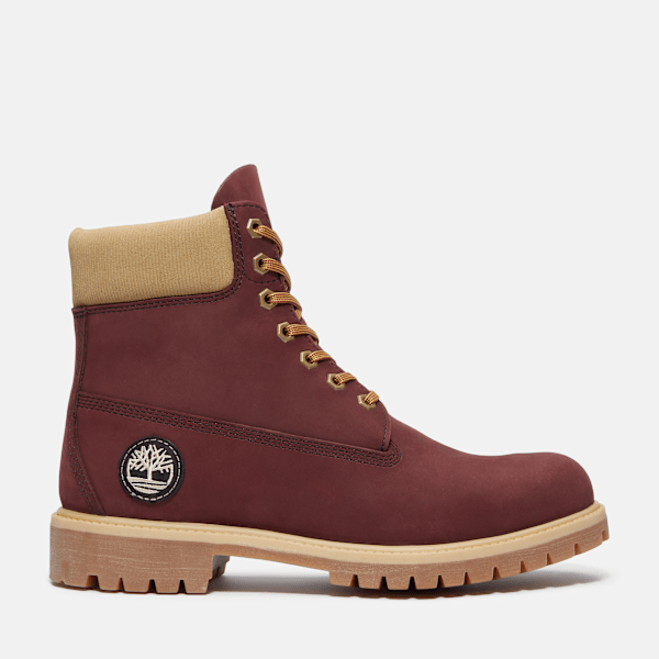 Timberland - Wasserdichter Timberland Premium 6-Inch Boot für Herren in Burgunderrot, Mann, Burgunderrot, Größe: 45 von Timberland