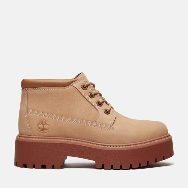Timberland - Wasserdichter Stone Street Chukka mit Plattform für Damen in Beige, Frau, Beige, Größe: 39.5 Timberland - Wasserdichter Stone Street Chukka mit Plattform für Damen in Beige, Frau, Beige, Größe: 39.5 von Timberland