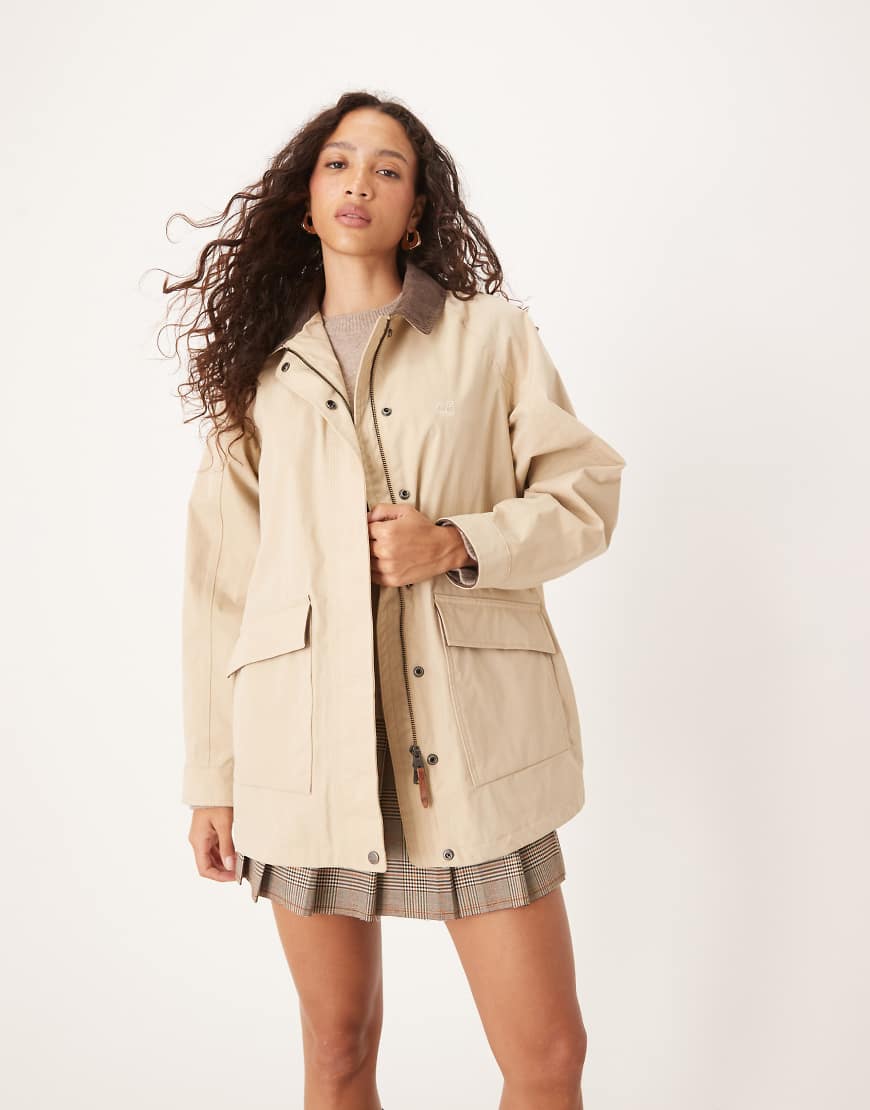 Timberland - Wasserfester Barnmantel in der Farbe Safari-Neutral von Timberland