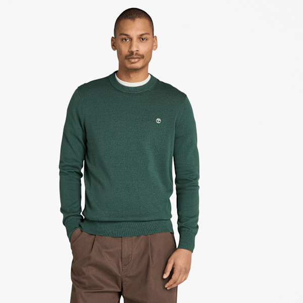 Timberland - Williams River Baumwollpullover für Herren in Dunkelgrün, Herren, Grün, Größe: XXL von Timberland