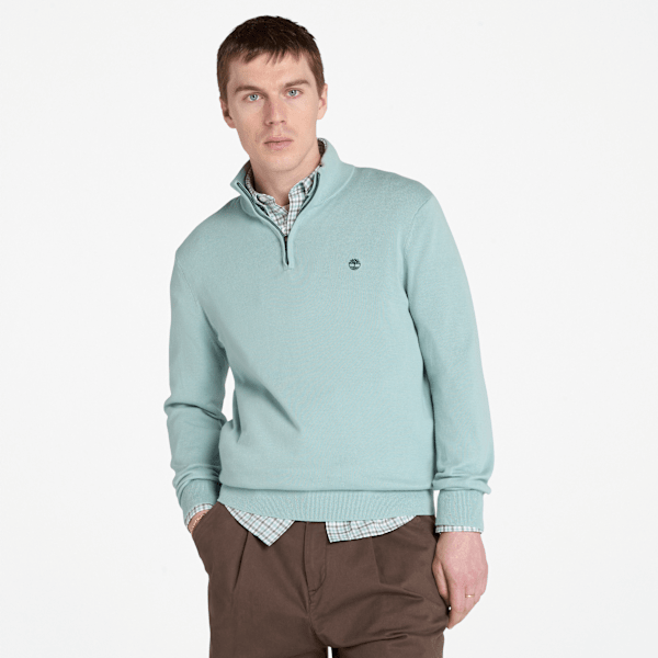 Timberland - Williams River Pullover mit 1/4-Reißverschluss für Herren in Grau, Herren, Grau, Größe: 3XL Timberland - Williams River Pullover mit 1/4-Reißverschluss für Herren in Grau, Herren, Grau, Größe: 3XL von Timberland