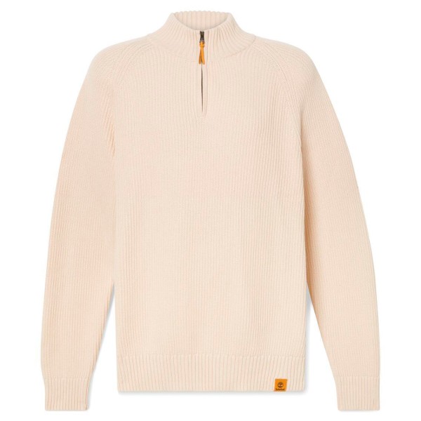 Timberland - Williams River Textured 1/4 Zip Sweater - Pullover Gr 3XL beige von Timberland