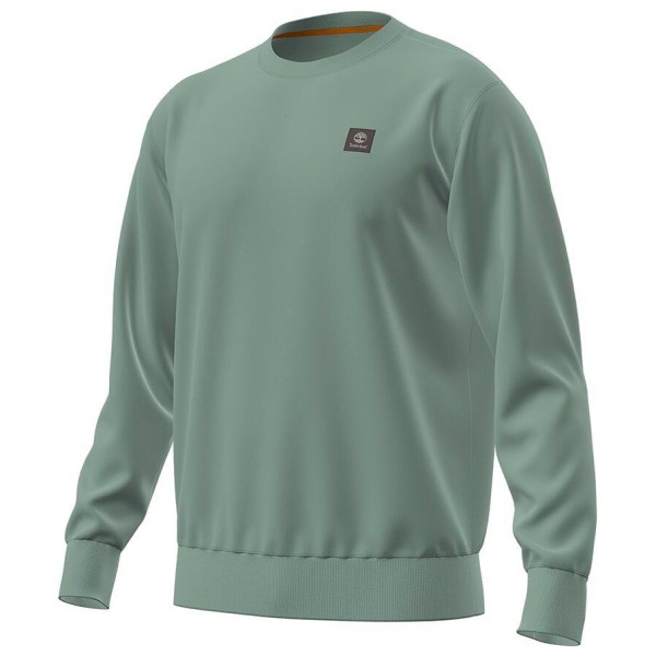 Timberland - Woven Badge Loopback Crew Neck - Pullover Gr XXL türkis von Timberland