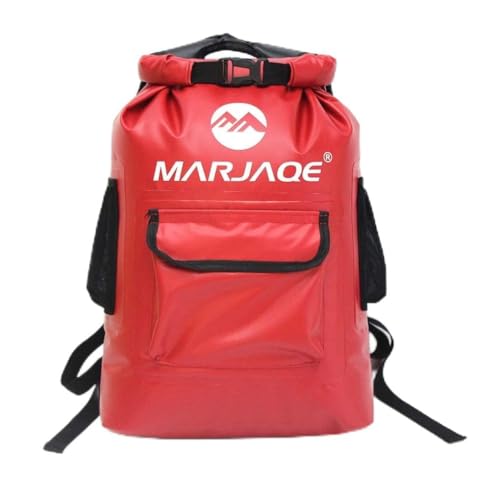 Timcryxient Wasserdichter Dry Bag Rucksack Flaschenhalter mit Handyfach Wassersportausrüstung Pack Outdoor Fluss Trekking Segelsack Rot, rot, Siehe Produktbeschreibung von Timcryxient