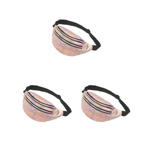 Travel Companion Wasserdichte Hüfttaschen für Essentials PU Hüfttaschen Frauen Gürteltasche Bauchtasche Breit Mode Multifunktional Lila, 3er-Set (Champagner), Siehe Produktbeschreibung, Siehe von Timcryxient