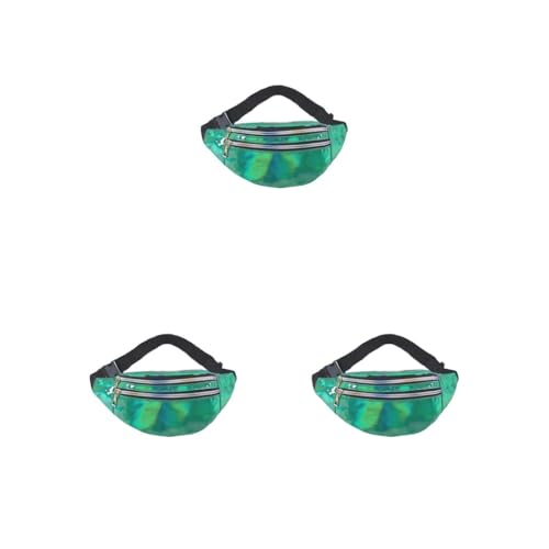 Travel Companion Wasserdichte Hüfttaschen für Essentials PU Hüfttaschen Frauen Gürteltasche Bauchtasche Breit Mode Multifunktional Lila, 3er-Set (dunkelgrün), Siehe Produktbeschreibung, Siehe von Timcryxient