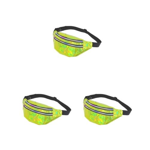 Travel Companion Wasserdichte Hüfttaschen für Essentials PU Hüfttaschen Frauen Gürteltasche Bauchtasche Breit Mode Multifunktional Lila, 3er-Set (fluoreszierendes Grün), Siehe Produktbeschreibung, von Timcryxient