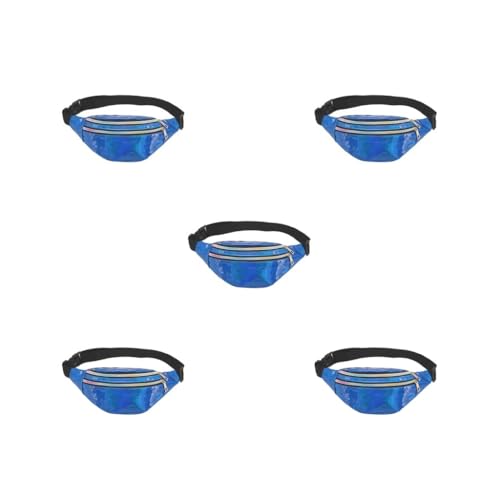 Travel Companion Wasserdichte Hüfttaschen für Essentials PU Hüfttaschen Frauen Gürteltasche Bauchtasche Breit Mode Multifunktional Lila, 5er-Set (blau), Siehe Produktbeschreibung, Siehe Beschreibung von Timcryxient