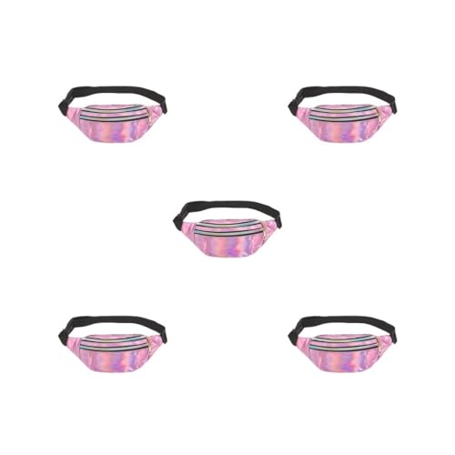 Travel Companion Wasserdichte Hüfttaschen für Essentials PU Hüfttaschen Frauen Gürteltasche Bauchtasche Breit Mode Multifunktional Lila, 5er-Set (lila), Siehe Produktbeschreibung, Siehe Beschreibung von Timcryxient