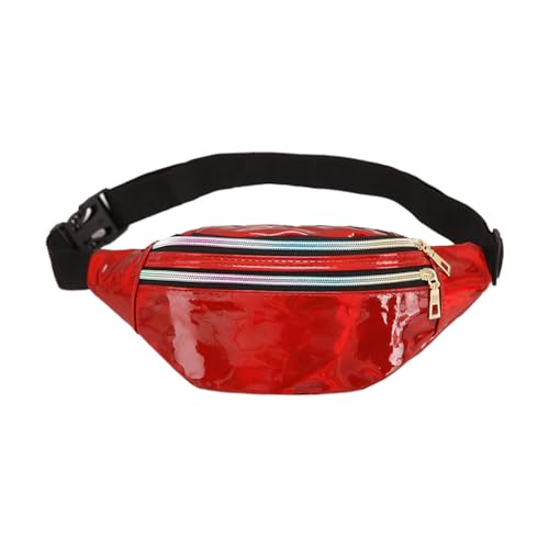 Travel Companion Wasserdichte Hüfttaschen für Essentials PU Hüfttaschen Frauen Gürteltasche Bauchtasche Breit Mode Multifunktional Lila, rot, Siehe Produktbeschreibung, Siehe Beschreibung von Timcryxient