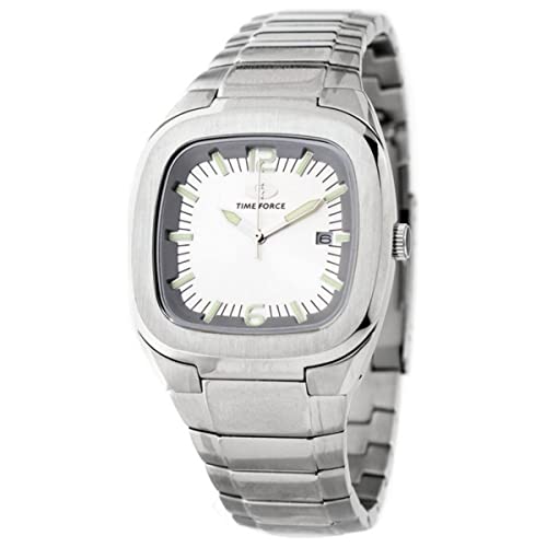 TIME FORCE Women's Analog-Digital Quarz Uhr mit Edelstahl Armband TF2576J-02M von TIME FORCE