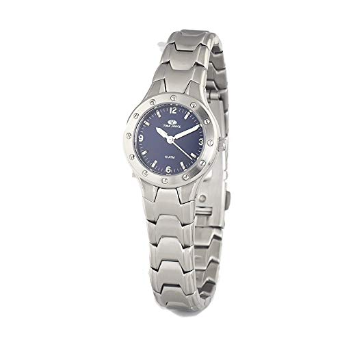 TIME FORCE Damen Analog Quarz Uhr mit Edelstahl Armband TF2264L-02M von TIME FORCE