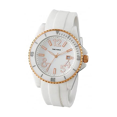 TIME FORCE Damen Analog Quarz Uhr mit Gummi Armband TF4186L11 von TIME FORCE