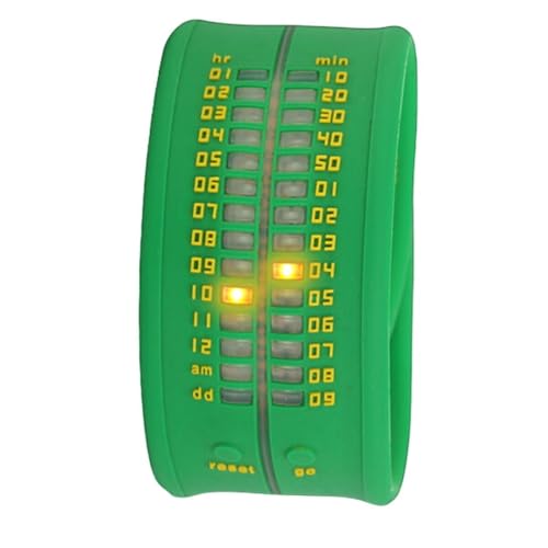 Time-IT Unisex Zero Green Digitaluhr Zero A6, LCD/Grün, Armband, LCD/Grün, One Size, Armband von Time-IT