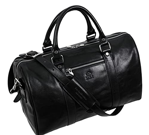 Reisetasche aus Leder - Weekender Herren und Damen - Hochwertige Reisetaschen - Edel & Elegant - Time Resistance von Time Resistance