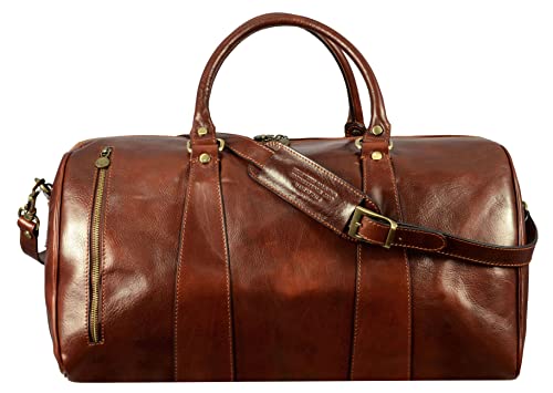 Reisetasche Leder - Damen & Herren Weekender - Edle Reisetaschen - Elegant & Hochwertig - Time Resistance von Time Resistance