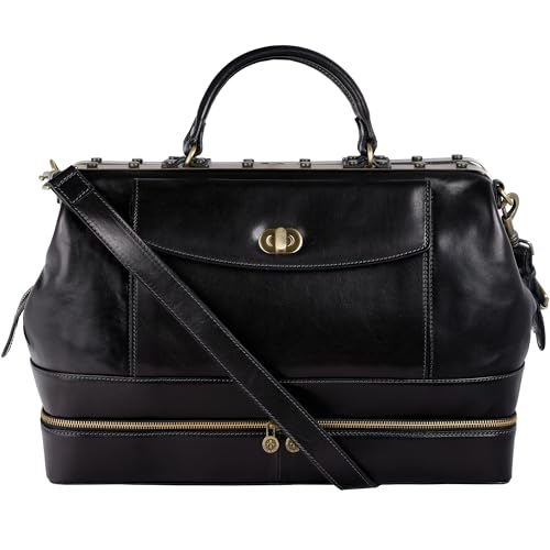 Time Resistance Leder Arzttasche Geldbörse Medizinische Aktentasche Vintage Handtasche von Time Resistance