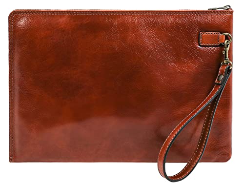 Time Resistance Lederclutch für Herren - Herren Handtasche - Ledertasche Herren - Edles Portmonee - Umhängetasche Herren - Clutch aus Leder von Time Resistance