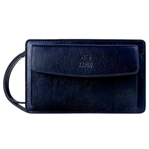 Time Resistance Lederclutch für Herren - Herren Handtasche - Ledertasche Herren - Edles Portmonee - Umhängetasche Herren - Clutch aus Leder von Time Resistance