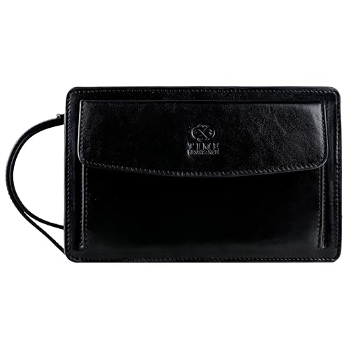 Time Resistance Lederclutch für Herren - Herren Handtasche - Ledertasche Herren - Edles Portmonee - Umhängetasche Herren - Clutch aus Leder von Time Resistance