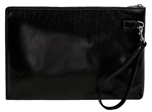 Time Resistance Lederclutch für Herren - Herren Handtasche - Ledertasche Herren - Edles Portmonee - Umhängetasche Herren - Clutch aus Leder von Time Resistance