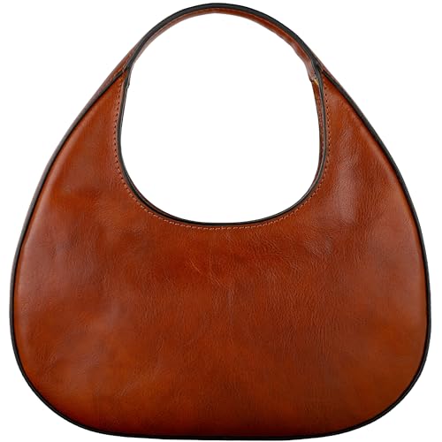 Time Resistance Lederhandtasche - Vollnarbenleder Geldbörse für Damen - Tasche mit Griff oben - Tragetasche von Time Resistance