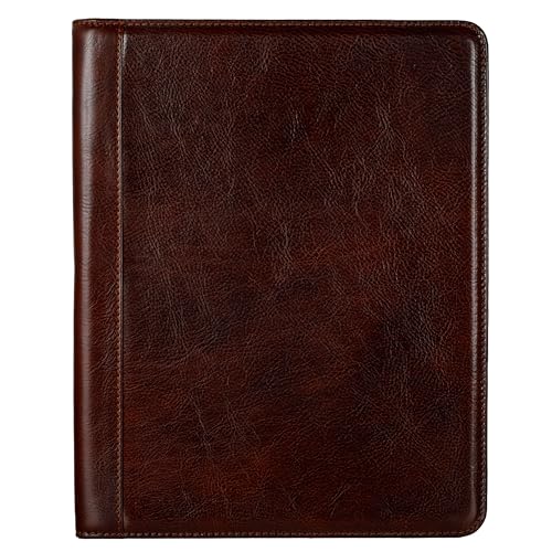 Time Resistance Lederportfolio – Dokumententasche aus Leder in Tablet-Größe – Kleine Aktentasche Time Resistance Lederportfolio – Dokumententasche aus Leder in Tablet-Größe – Kleine Aktentasche von Time Resistance