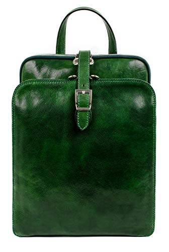 Time Resistance Lederrucksack Wandelbar zu Schultertasche - Handgemacht Tagesrucksack Rucksack bis zu 12 Zoll Laptop Tagestasche von Time Resistance