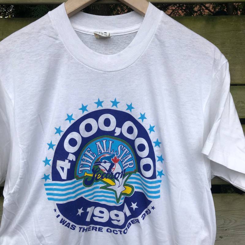 Jahrgang 1991 Toronto Blue Jays T-Shirt von TimeBanditShop