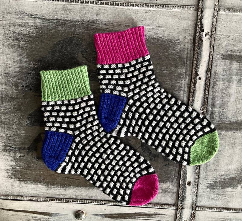 Handgestrickte Wollsocken, Stricksocken, Selbstgestrickte Strümpfe von TimeForCosiness