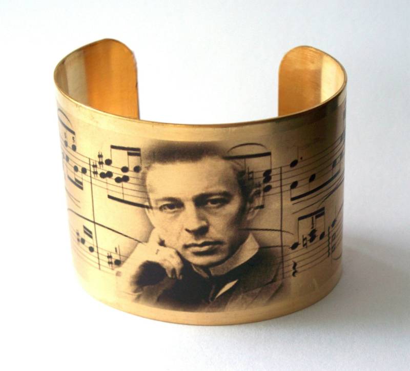 Rachmaninoff-Piano-Musik-Manschette Rachmaninoff-Piano-Musik-Manschette von TimeMachineJewelry