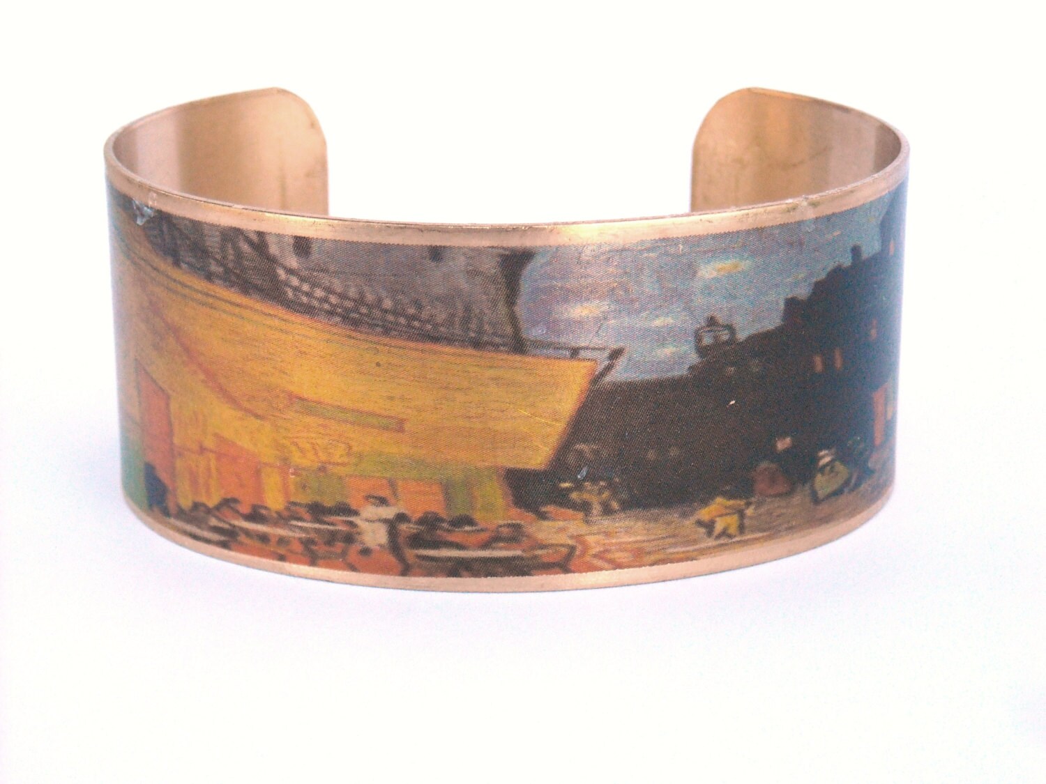 Van Gogh Cafe Terrasse Bei Nacht Manschette Armband Van Gogh Cafe Terrasse Bei Nacht Manschette Armband von TimeMachineJewelry