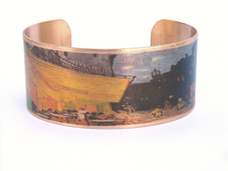Van Gogh Cafe Terrasse Bei Nacht Manschette Armband Van Gogh Cafe Terrasse Bei Nacht Manschette Armband von TimeMachineJewelry