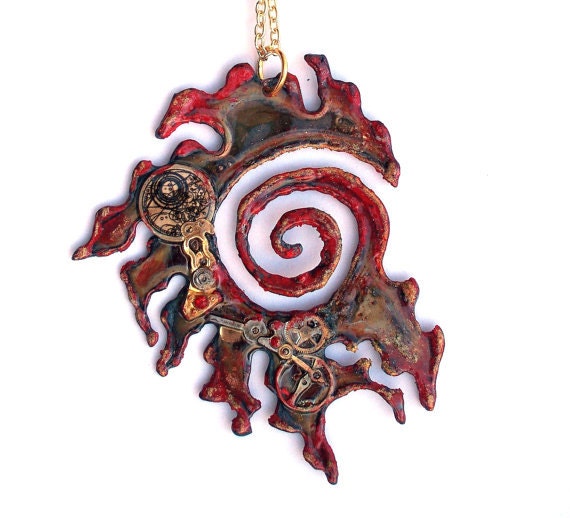 Zeit Reisenden Halskette "Die Untemperierte Schisma" Zeit Reisenden Halskette "Die Untemperierte Schisma" von TimeMachineJewelry