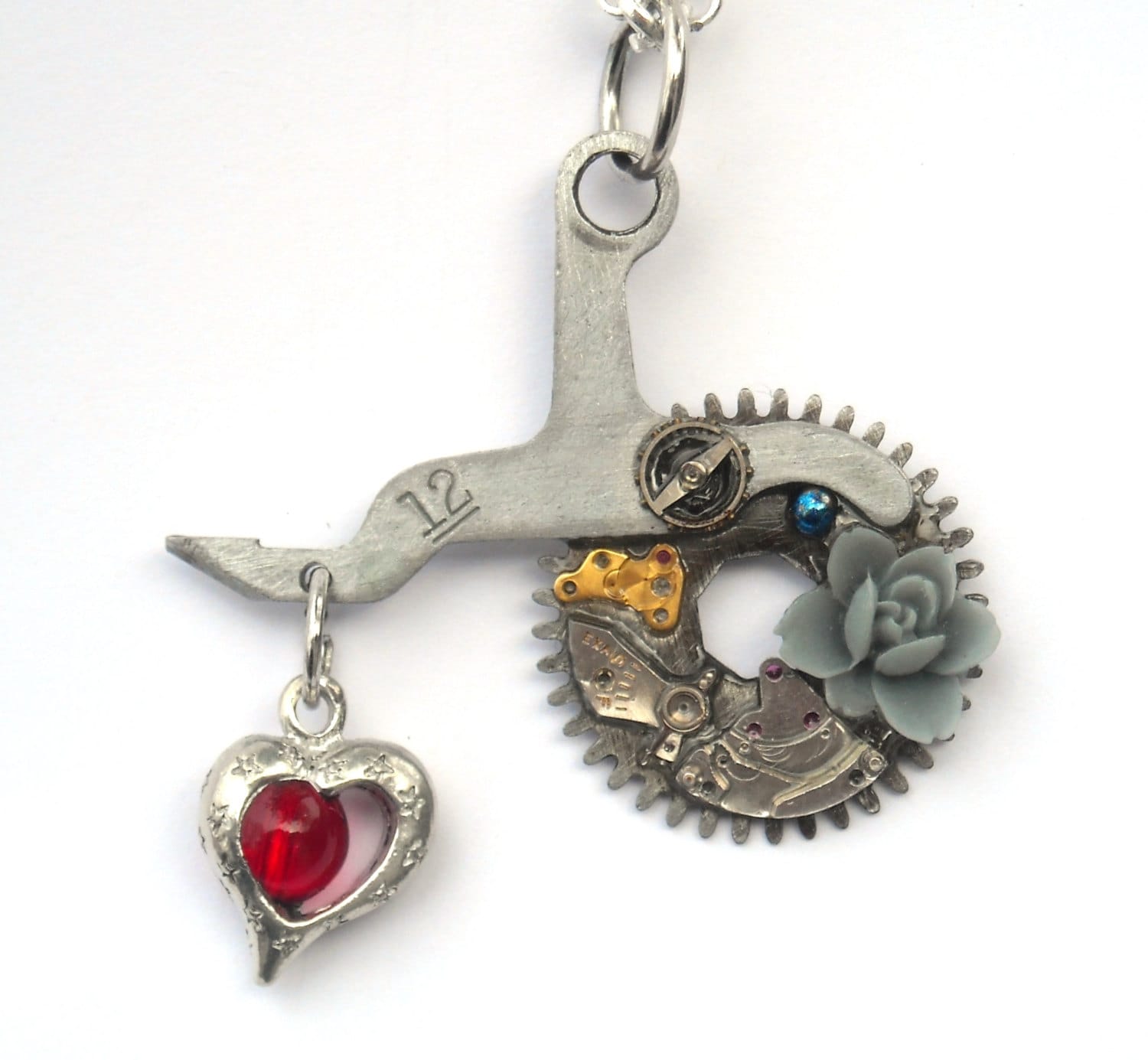 steampunk Halskette "Die Zahnräder Des Herzens" steampunk Halskette "Die Zahnräder Des Herzens" von TimeMachineJewelry