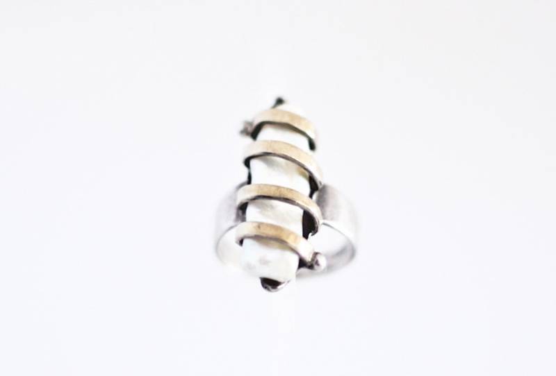 Vintage Silber Gold Ring. Schmuck. Perlenring. Silbergold. Shabby-Chic Vintage Silber Gold Ring. Schmuck. Perlenring. Silbergold. Shabby-Chic von TimeMade