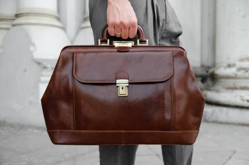 Große Arzttasche Aus Leder Für Männer, Große Arzttasche, Vollnarbentasche Mit Oberem Griff, Geschenk Einen Arzt von TimeResistance