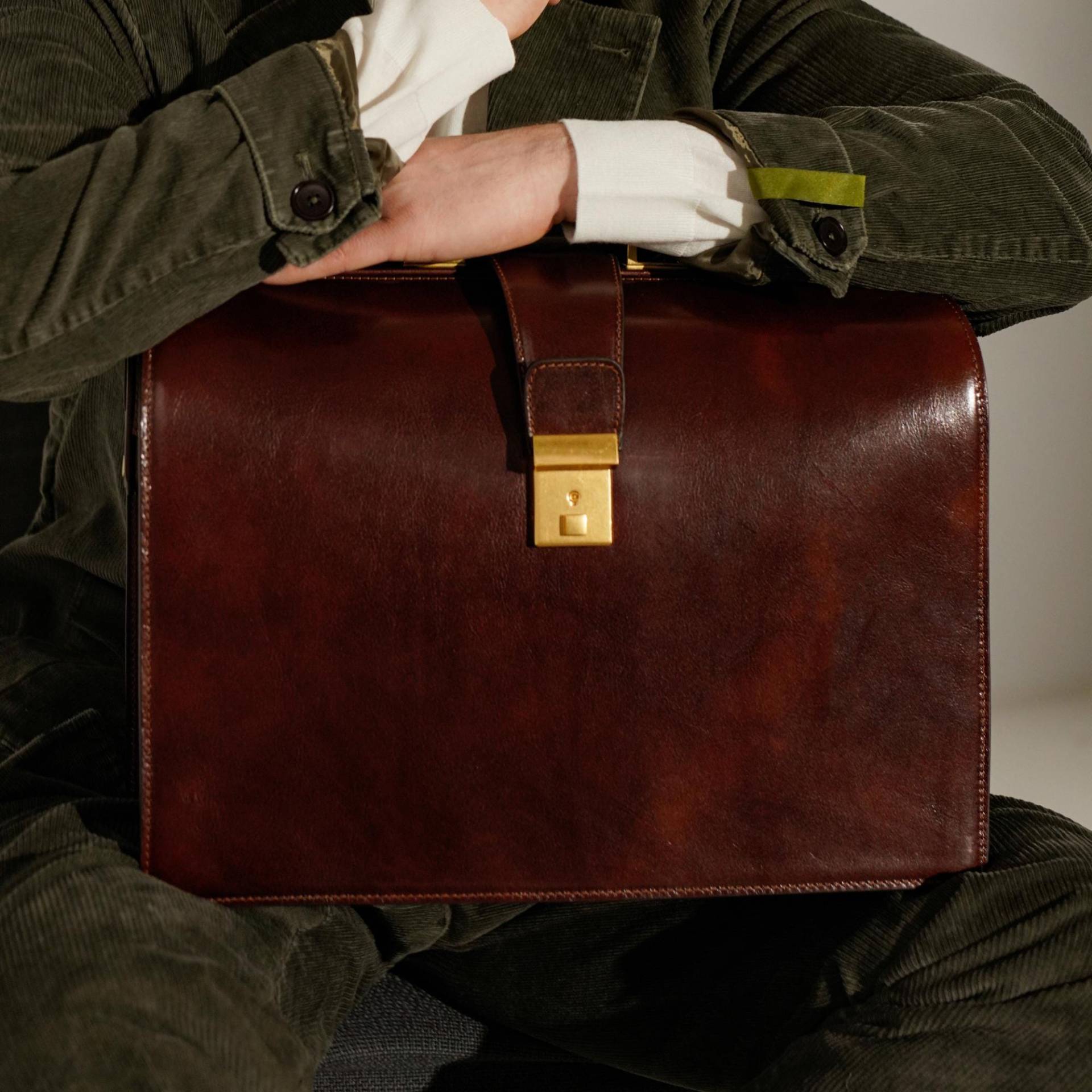 Juristen Aktentasche, Leder Aktentasche Für Männer, Arzttasche, Ledertasche, Laptop Tasche, Geschenk Weihnachtsgeschenk Ihn von TimeResistance