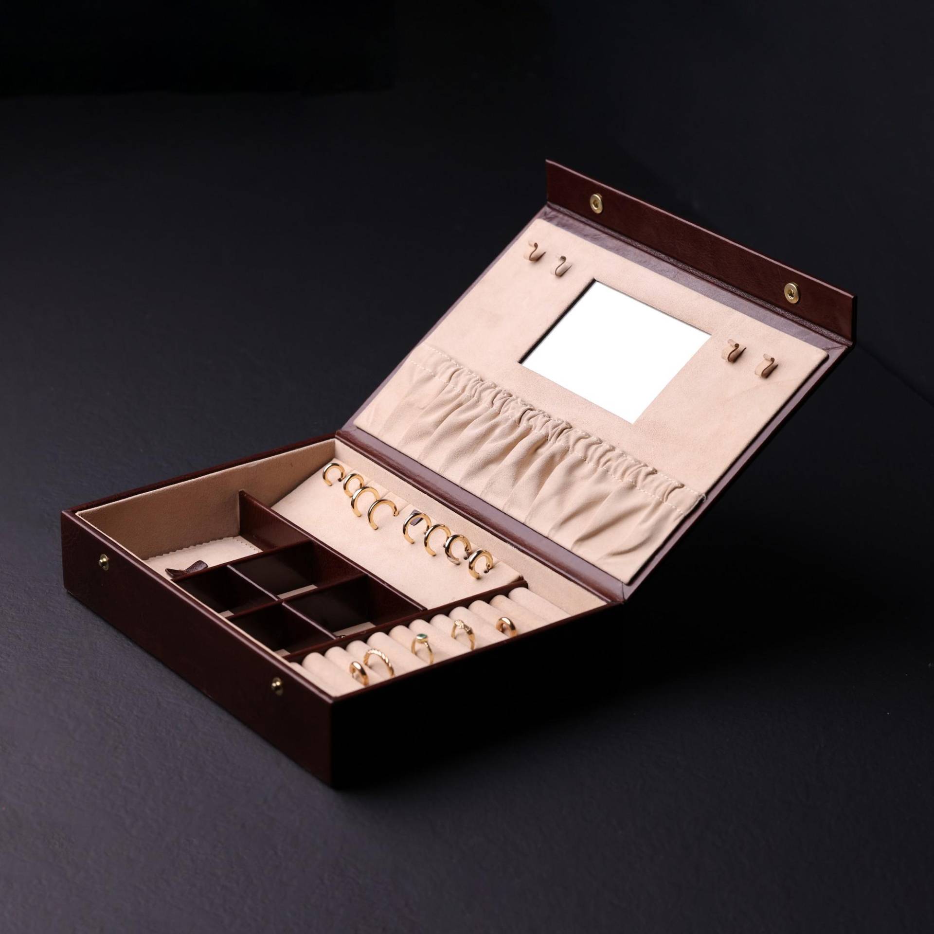 Leder Schmuckschatulle, Braune Personalisierte Geburtstagsgeschenk Für Sie, Jahrestagsgeschenk Frauen von TimeResistance